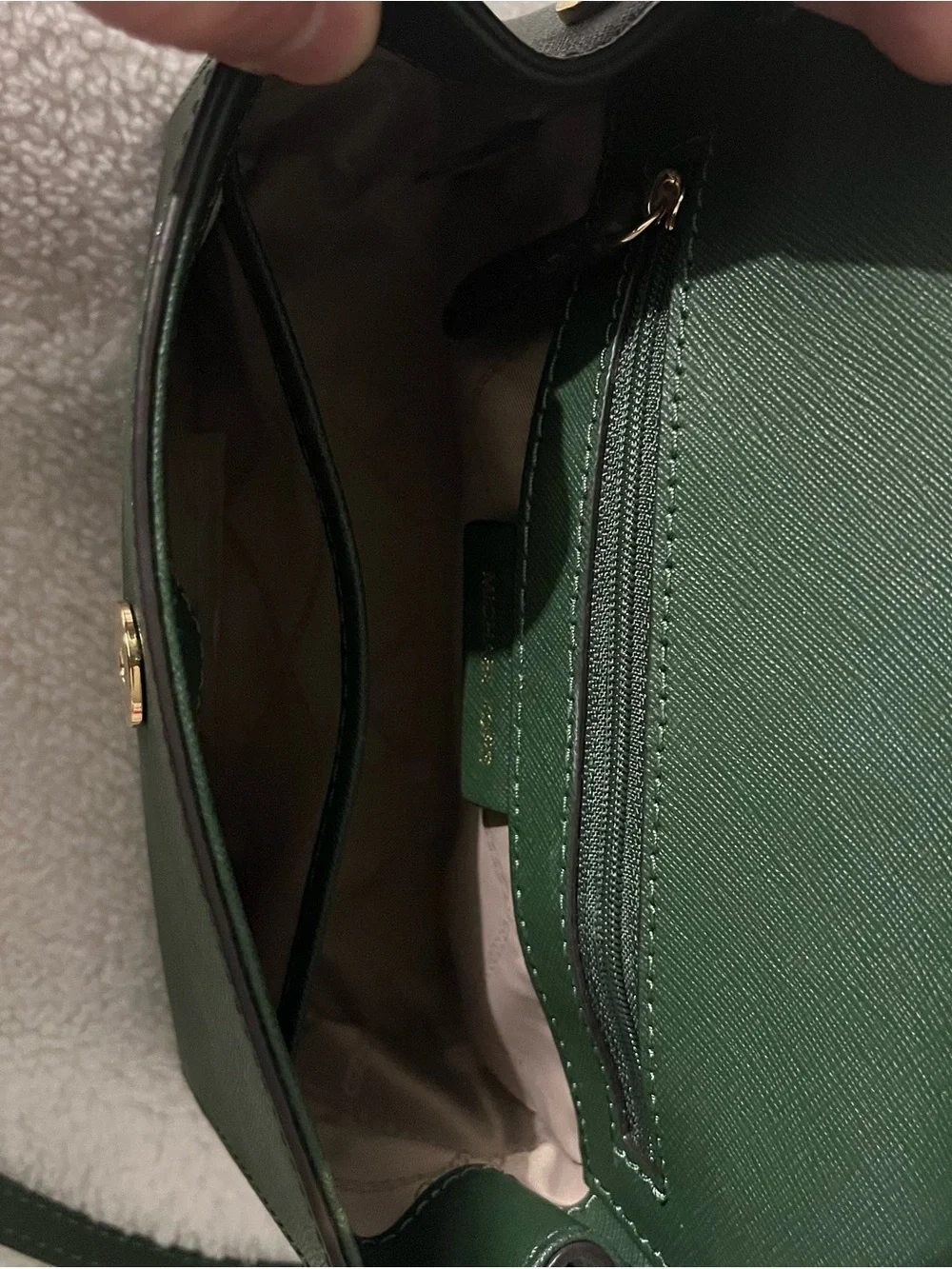 Michael Kors Ava Extra Small Crossbody Bag In Forest Green